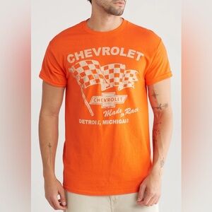 GM Chevrolet Made to Race Unisex Graphic Tee - Size XL‎ - Orange - NWOT